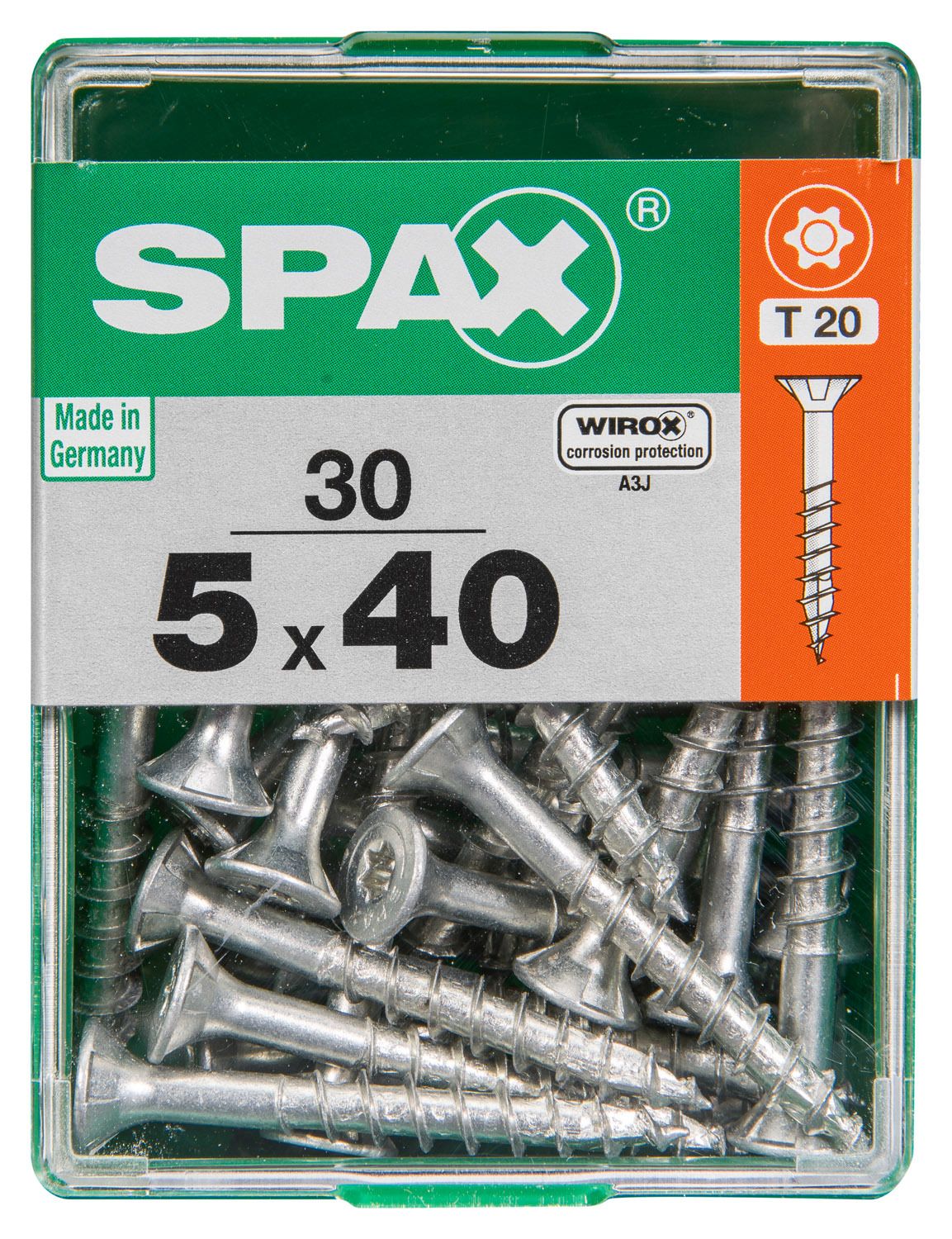 PLANA SPAX T-STAR PLUS T20 WIROX M 30 UD.