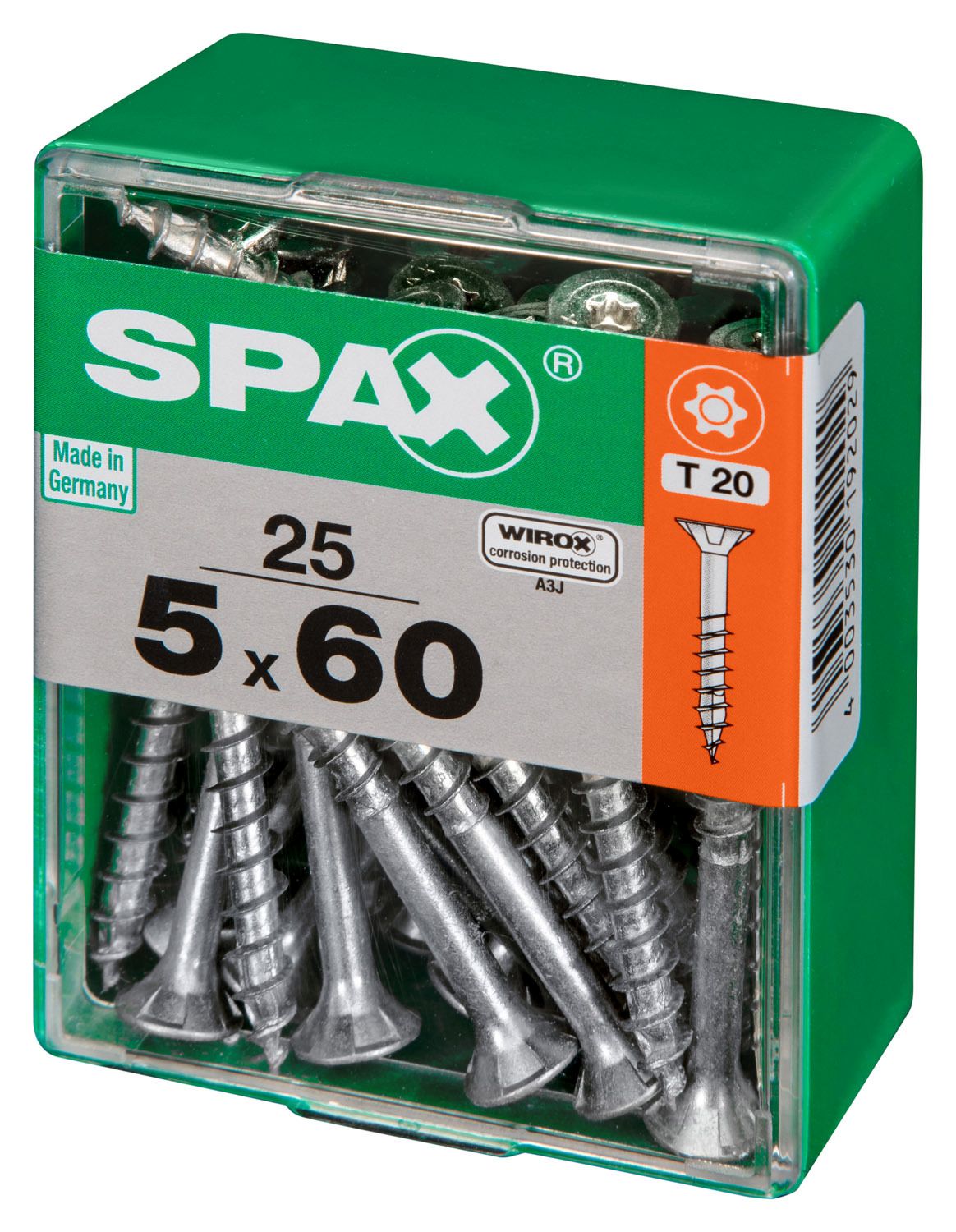 PLANA SPAX T-STAR PLUS T20 WIROX M 25 UD.