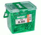 PLANA SPAX T-STAR PLUS T20 WIROX CAJA DE PLÁSTICO CON ASA M 250 UD.