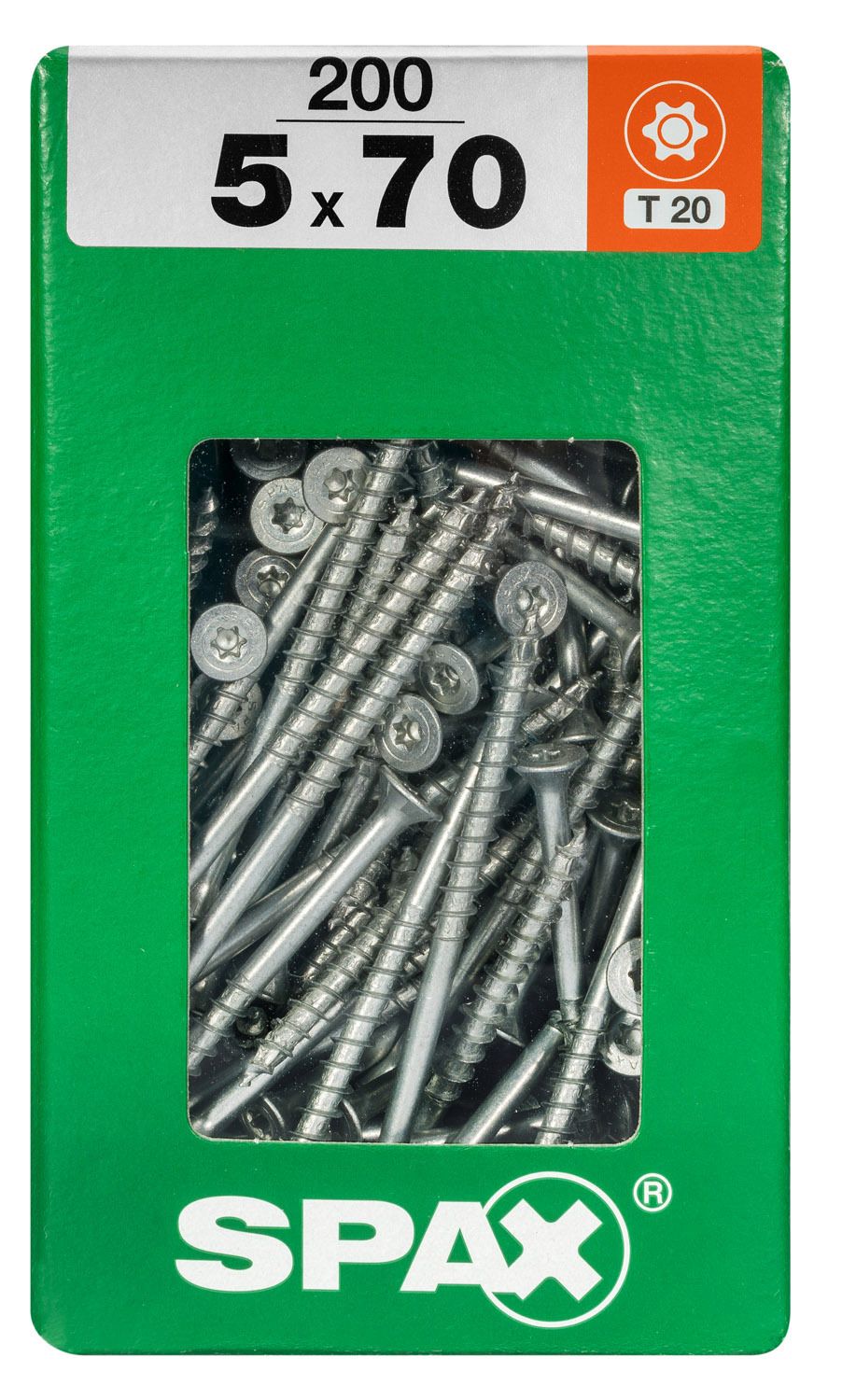PLANA SPAX T-STAR PLUS T20 WIROX XXL 200 UD.