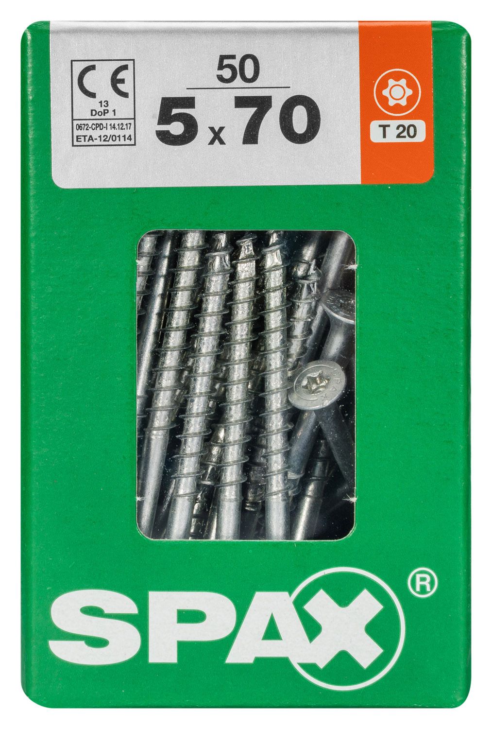 PLANA SPAX T-STAR PLUS T20 WIROX L 50 UD.