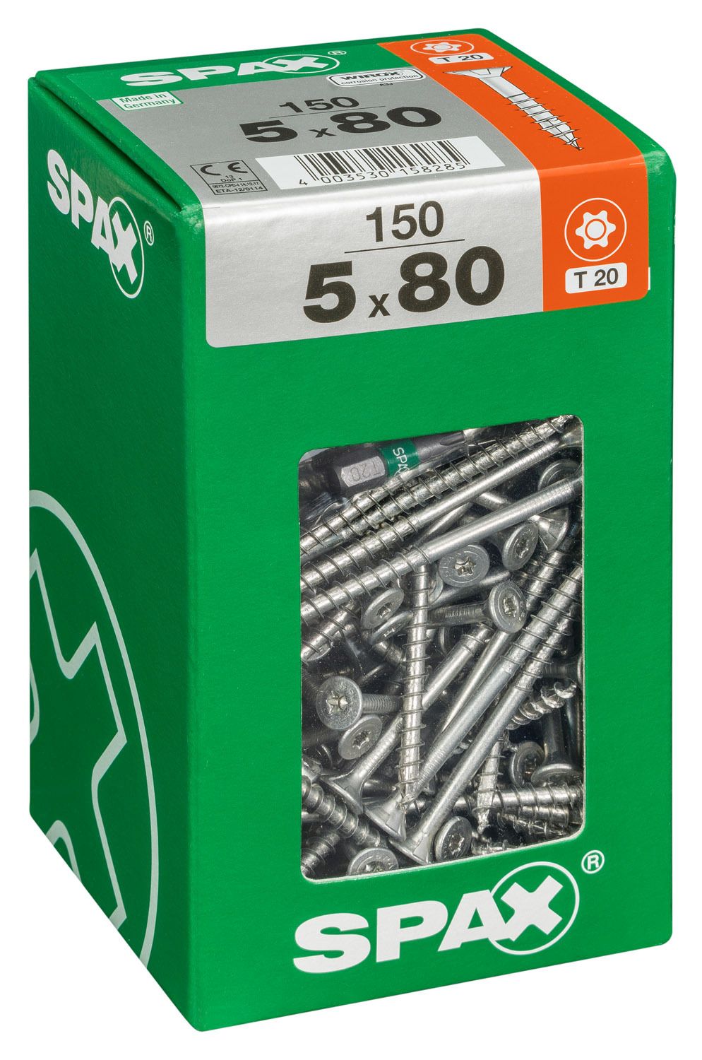 PLANA SPAX T-STAR PLUS T20 WIROX XXL 150 UD.