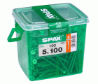 PLANA SPAX T-STAR PLUS T20 WIROX CAJA DE PLÁSTICO CON ASA M 100 UD.