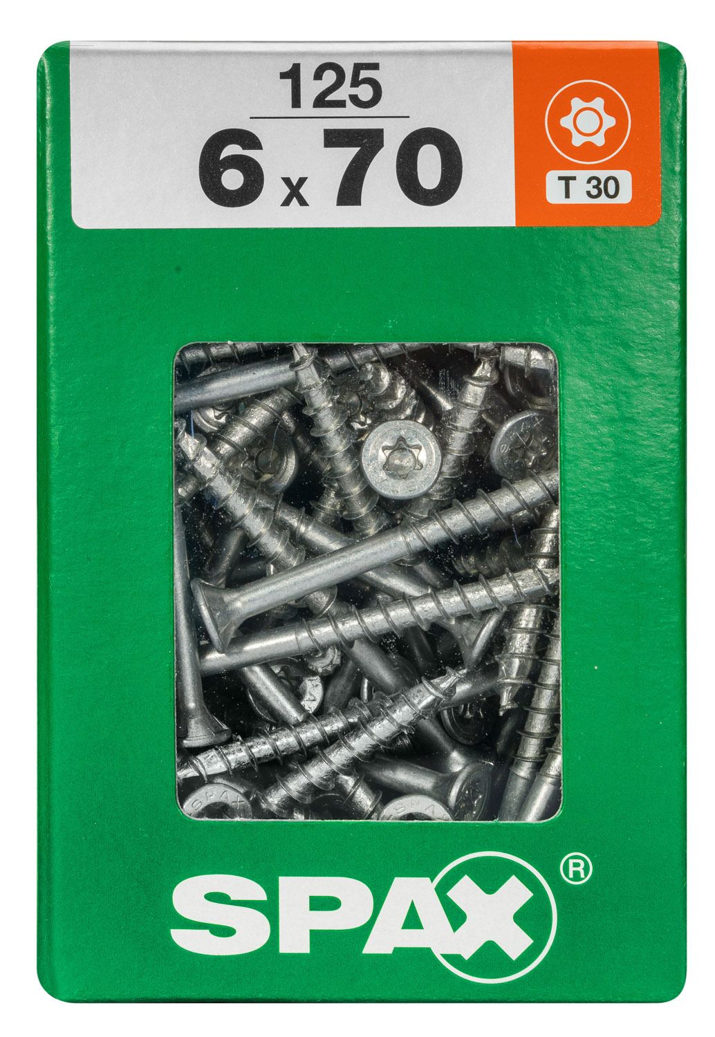 PLANA SPAX T-STAR PLUS T30 WIROX XXL 125 UD.