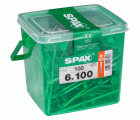 PLANA SPAX T-STAR PLUS T30 WIROX CAJA DE PLÁSTICO CON ASA M 100 UD.
