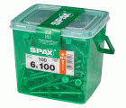 PLANA SPAX T-STAR PLUS T30 WIROX CAJA DE PLÁSTICO CON ASA M 100 UD.