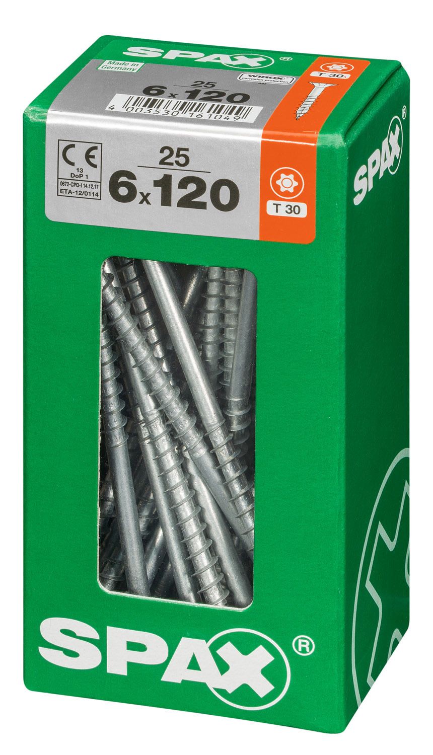 PLANA SPAX T-STAR PLUS T30 WIROX L 25 UD.