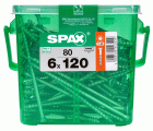 PLANA SPAX T-STAR PLUS T30 WIROX CAJA DE PLÁSTICO CON ASA M 80 UD.