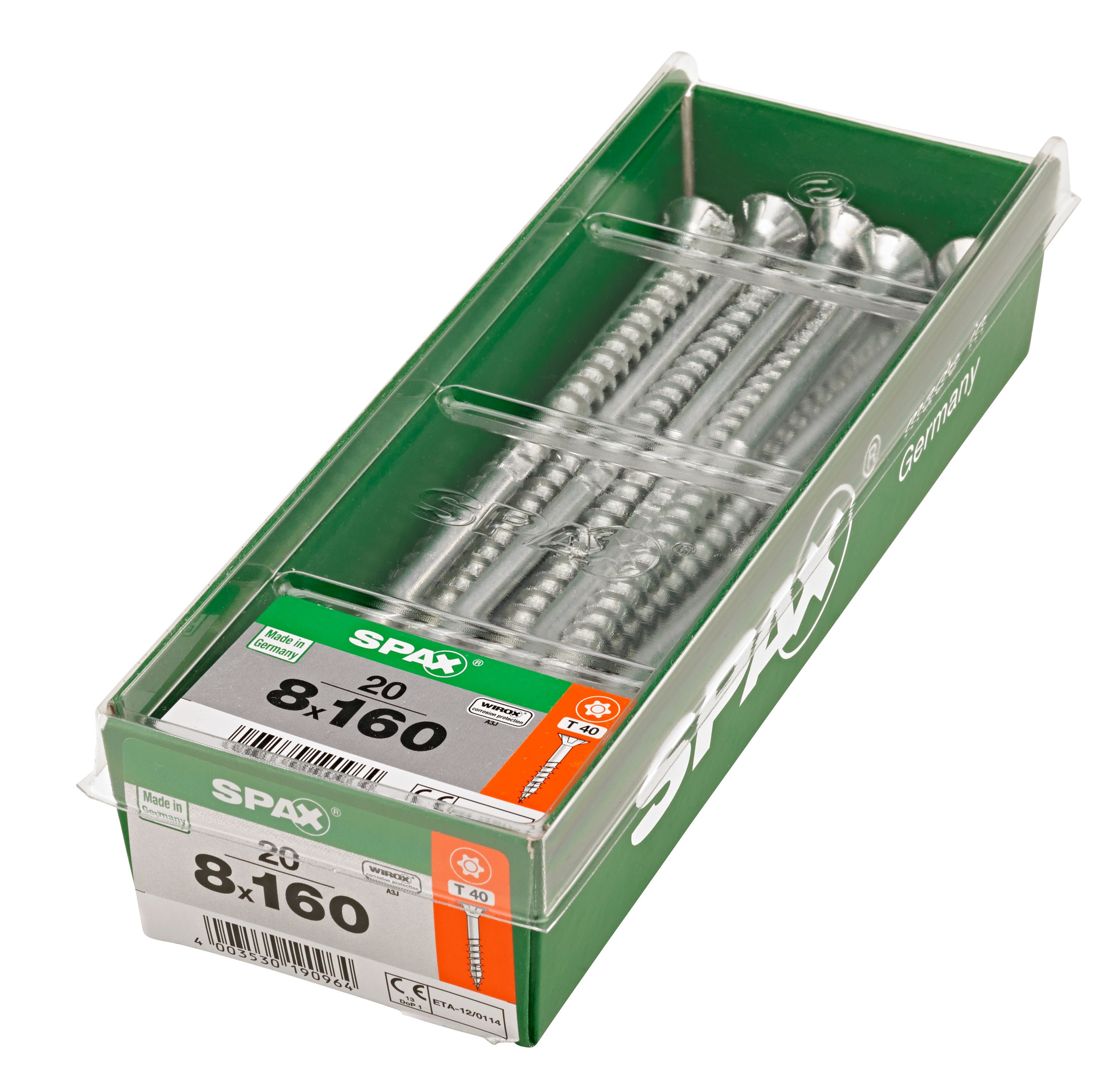 PLANA SPAX T-STAR PLUS T40 WIROX L-STK 20 UD.