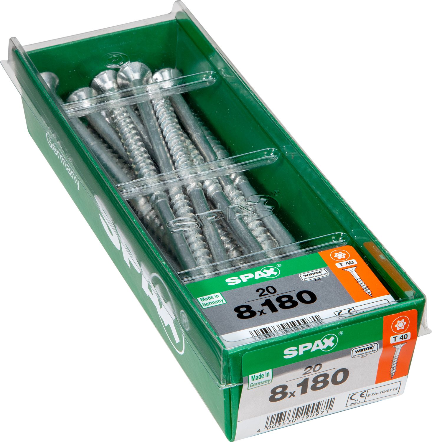 PLANA SPAX T-STAR PLUS T40 WIROX L-STK 20 UD.