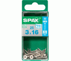 PLANA SPAX T-STAR PLUS T10 A2 INOXIDABLE S 25 UD.