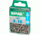 PLANA SPAX T-STAR PLUS T10 A2 INOXIDABLE M 100 UD.