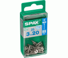 PLANA SPAX T-STAR PLUS T10 A2 INOXIDABLE S 25 UD.