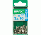 PLANA SPAX T-STAR PLUS T15 A2 INOXIDABLE S 25 UD.