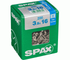 PLANA SPAX T-STAR PLUS T15 A2 INOXIDABLE L 200 UD.