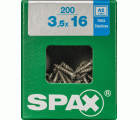PLANA SPAX T-STAR PLUS T15 A2 INOXIDABLE L 200 UD.