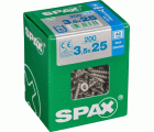 PLANA SPAX T-STAR PLUS T15 A2 INOXIDABLE L 200 UD.