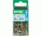 PLANA SPAX T-STAR PLUS T15 A2 INOXIDABLE S 25 UD.