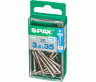 PLANA SPAX T-STAR PLUS T15 A2 INOXIDABLE S 25 UD.
