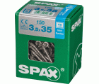 PLANA SPAX T-STAR PLUS T15 A2 INOXIDABLE L 150 UD.