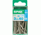 PLANA SPAX T-STAR PLUS T15 A2 INOXIDABLE S 30 UD.