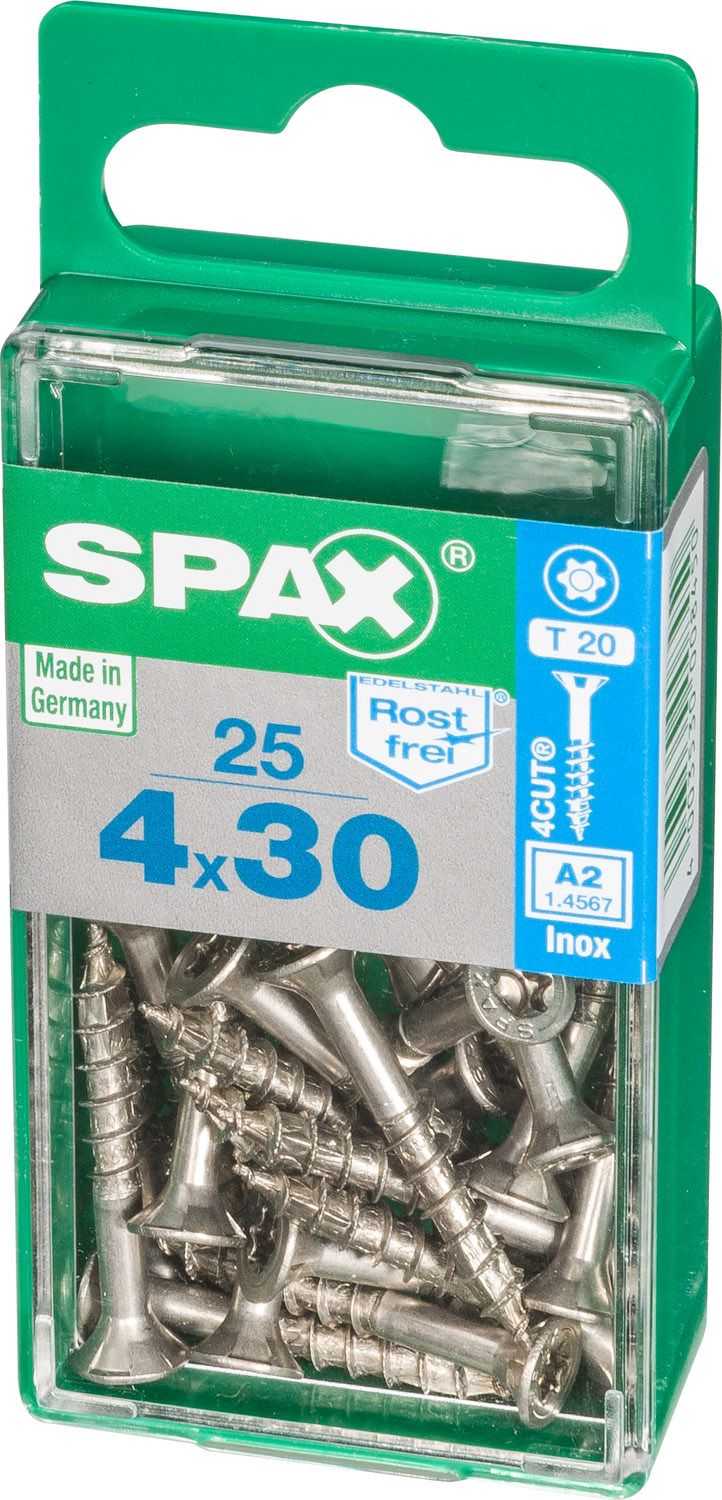 PLANA SPAX T-STAR PLUS T20 A2 INOXIDABLE S 25 UD.