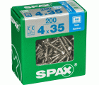 PLANA SPAX T-STAR PLUS T20 A2 INOXIDABLE XL 200 UD.