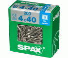 PLANA SPAX T-STAR PLUS T20 A2 INOXIDABLE XL 200 UD.