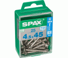 PLANA SPAX T-STAR PLUS T20 A2 INOXIDABLE M 25 UD.