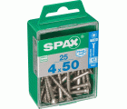 PLANA SPAX T-STAR PLUS T20 A2 INOXIDABLE M 25 UD.