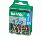 PLANA SPAX T-STAR PLUS T20 A2 INOXIDABLE M 25 UD.