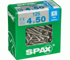 PLANA SPAX T-STAR PLUS T20 A2 INOXIDABLE XL 125 UD.