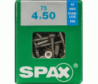 PLANA SPAX T-STAR PLUS T20 A2 INOXIDABLE L 75 UD.