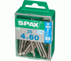 PLANA SPAX T-STAR PLUS T20 A2 INOXIDABLE M 25 UD.