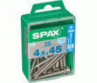 PLANA SPAX T-STAR PLUS T20 A2 INOXIDABLE M 25 UD.