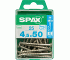 PLANA SPAX T-STAR PLUS T20 A2 INOXIDABLE M 25 UD.