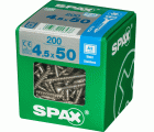 PLANA SPAX T-STAR PLUS T20 A2 INOXIDABLE XL 200 UD.