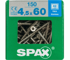 PLANA SPAX T-STAR PLUS T20 A2 INOXIDABLE XL 150 UD.