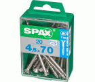 PLANA SPAX T-STAR PLUS T20 A2 INOXIDABLE M 20 UD.
