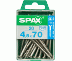 PLANA SPAX T-STAR PLUS T20 A2 INOXIDABLE M 20 UD.