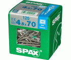 PLANA SPAX T-STAR PLUS T20 A2 INOXIDABLE XL 125 UD.