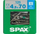 PLANA SPAX T-STAR PLUS T20 A2 INOXIDABLE XL 125 UD.