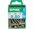 PLANA SPAX T-STAR PLUS T20 A2 INOXIDABLE M 25 UD.