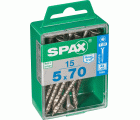 PLANA SPAX T-STAR PLUS T20 A2 INOXIDABLE M 15 UD.
