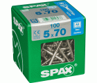 PLANA SPAX T-STAR PLUS T20 A2 INOXIDABLE XL 100 UD.