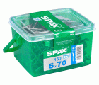 PLANA SPAX T-STAR PLUS T20 A2 INOXIDABLE CAJA DE PLÁSTICO CON ASA S 150 UD.