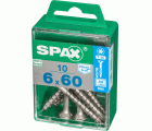 PLANA SPAX T-STAR PLUS T30 A2 INOXIDABLE M 10 UD.