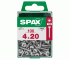CABEZA REDONDA SPAX T20 WIROX M 100 UD.