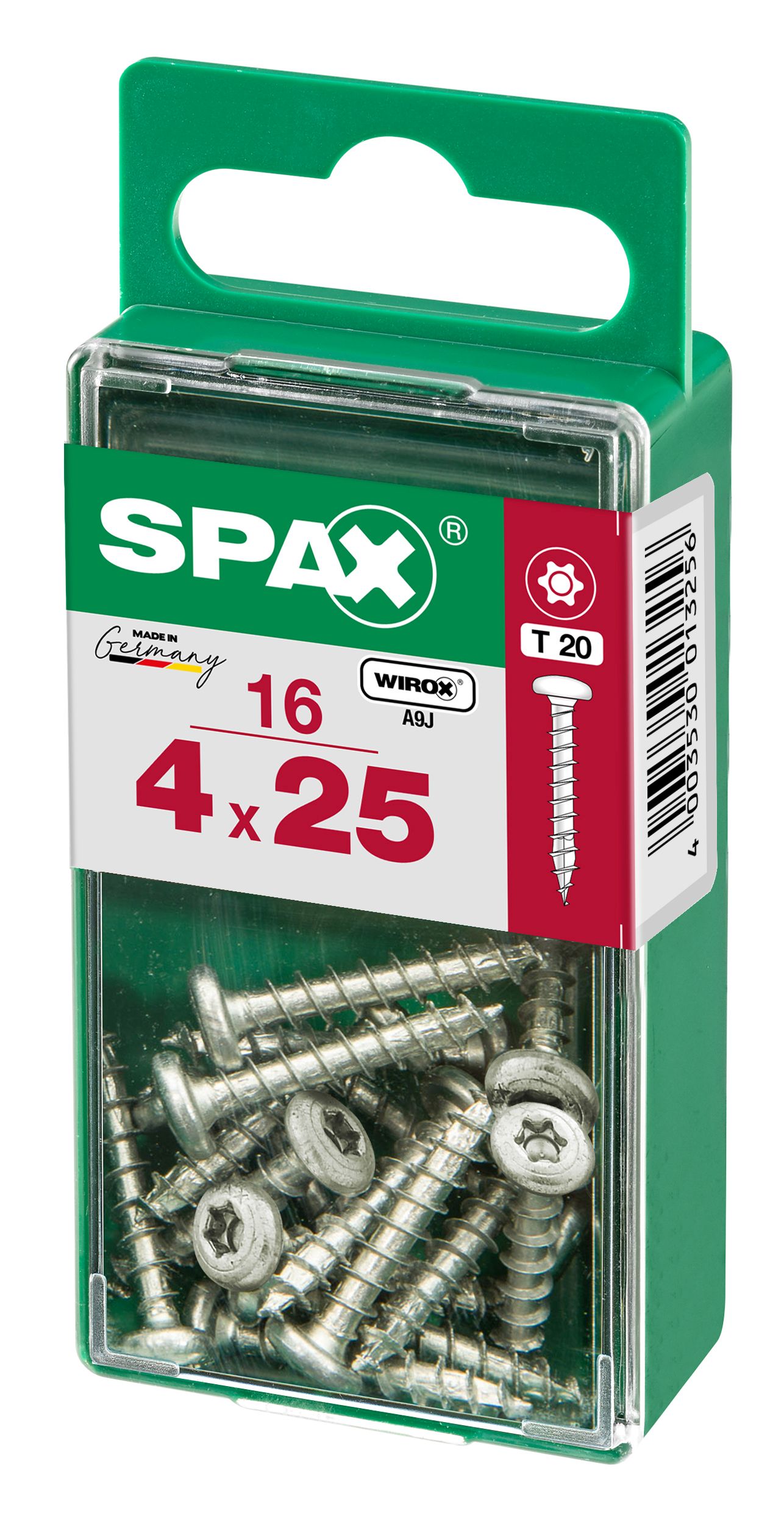 CABEZA REDONDA SPAX T20 WIROX S 16 UD.