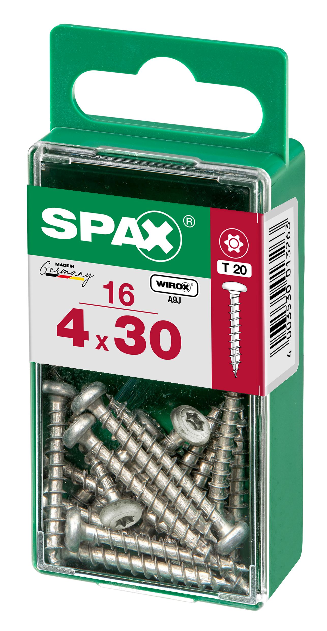 CABEZA REDONDA SPAX T20 WIROX S 16 UD.